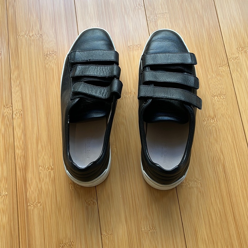 Rag & Bone black Velcro sneakers, size 6/36